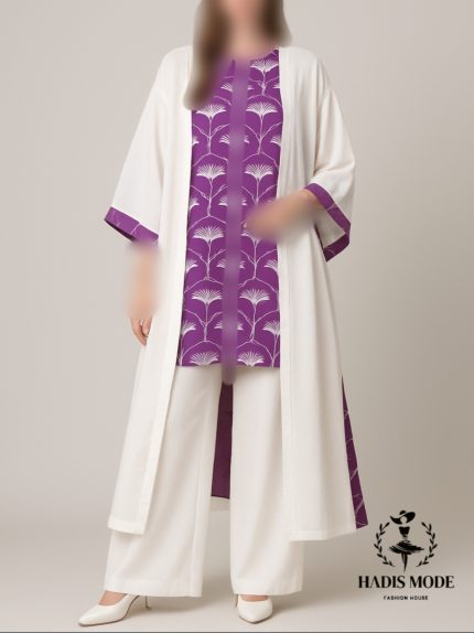 مانتو عبایی سوزن دوزی مدل قاصدک