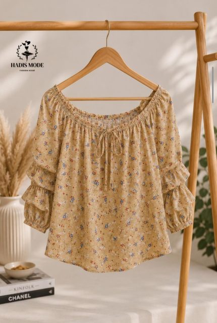 شومیز یقه قایقی دخترانه زنانه وارداتی برند PRIMARK