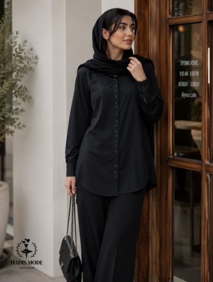 نمای کامل تونیک محرمی ساده نخی