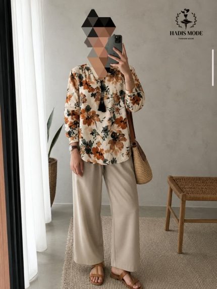 تونیک رنانه گلدار کریشه