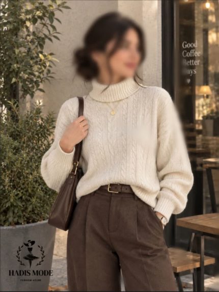 پلیور بافت زنانه دخترانه طرح گیس وارداتی برند HOLLISTER CALIFORNIA