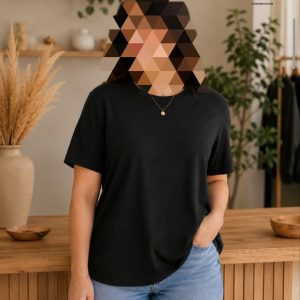 تیشرت ریون گرم بالا سایز بزرگ زنانه دخترانه وارداتی