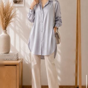 شومیز ساتن دخترانه زنانه وارداتی برند ORYX DOHA