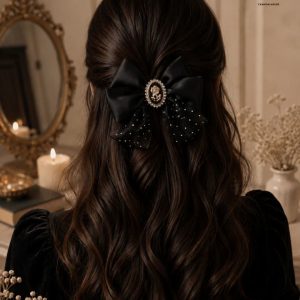 گلسر پاپیونی پینترستی دخترانه زنانه 015